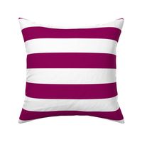 FS Stripes Mulberry Purple and White Two Inch 2 in Wide Stripe