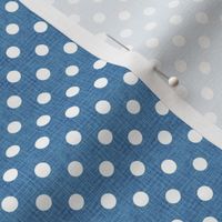 Vintage Cobalt Polka Dots