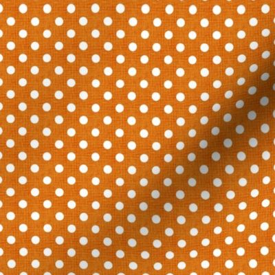 Vintage Pumpkin Polka Dots