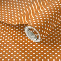 Vintage Pumpkin Polka Dots