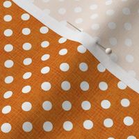 Vintage Pumpkin Polka Dots