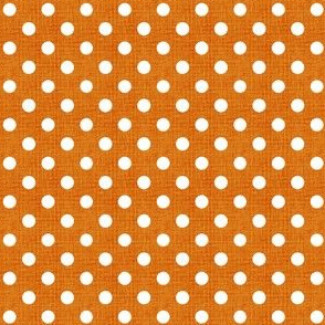 Vintage Pumpkin Polka Dots