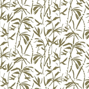 Bamboo Allover olive-white