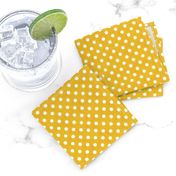 Vintage Lemon Polka Dots