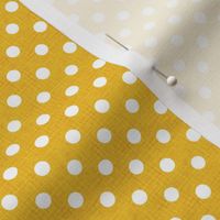 Vintage Lemon Polka Dots