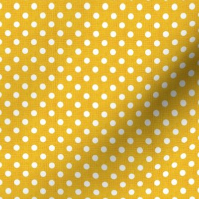 Vintage Lemon Polka Dots