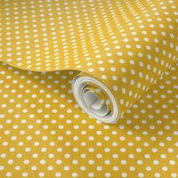 Vintage Lemon Polka Dots