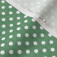 Vintage Jade Polka Dots