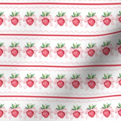 Preppy Watercolor Strawberries