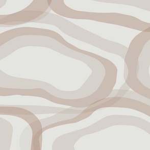 Topographic warm earthy neutral minimalism with muted toned-down color - (Large) - 7