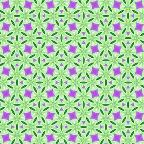 Purple and Green Geometric Pattern