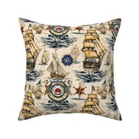 Vintage Maritime Adventure Pattern