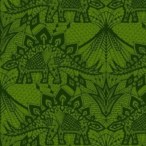 Stegosaurus Lace - Green