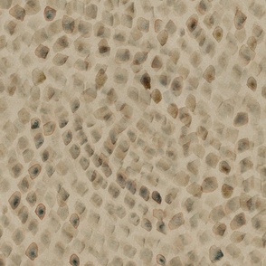 Earthy Pebble Swirls - Large - Warm Brown Tones Watercolor