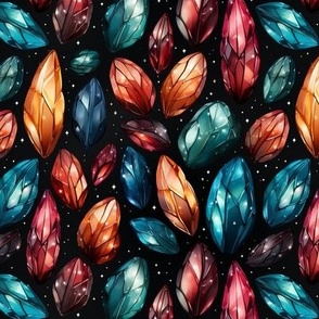 Crystal-Inspired Watercolor Magic Stones
