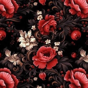 Southern Gothic Foral Seamless Pattern V1 (15)