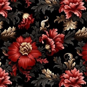 Southern Gothic Foral Seamless Pattern V1 (14)