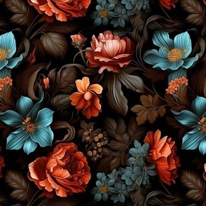 Southern Gothic Foral Seamless Pattern V1 (13)