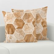 warm minimlism beige honeycomb hexagon