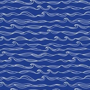 Royal Blue Ocean Waves (Smallest Scale)