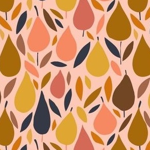 Autumnal Pear Orchard (Pink)