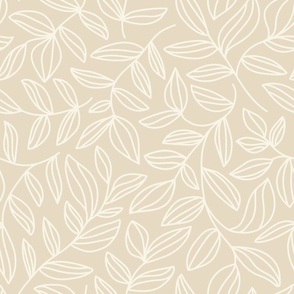 Warm Leaves - Cream - Small