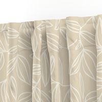 Warm Leaves - Cream - Large