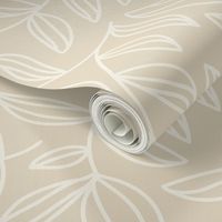 Warm Leaves - Cream - Large