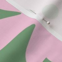 Green Pink White Retro Y2K 70s Flower Pattern