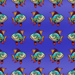 Angry fish lila
