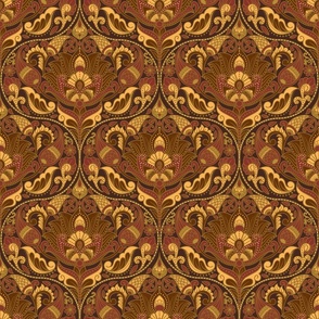 Small - Earthy Traditional Paisley 