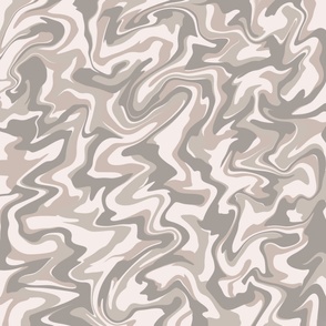 Hippie 70s Grey Marble Liquid Swirl Boho Pattern