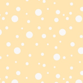 Scattered splashes of dots | Chloe floral collection Yellow