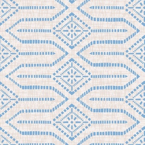 minimalist geometric/soft blue/large