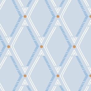 simplicity diamond geometric/soft blue/large