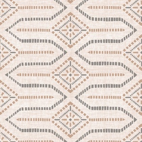 minimalist geometric/warm beige/large