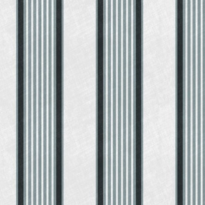 Antique stripes in sage olive green cream stone white black