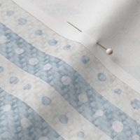 Delicate French Ticking with Woven Texture - duck egg blue