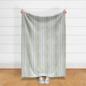 Delicate French Ticking with Woven Texture - pistachio green 