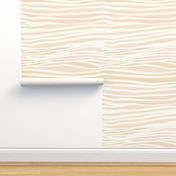 Neutral Contours painted Horizontal stripes cream peach by Jac Slade