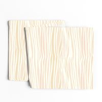 Neutral Contours painted Horizontal stripes cream peach by Jac Slade