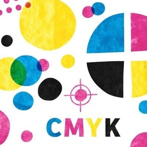 XL / CMYK halftone dots and print marks