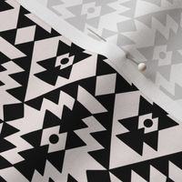 Abstract geometric kelim plaid design - moroccan traditional cloth pattern black on ivory 