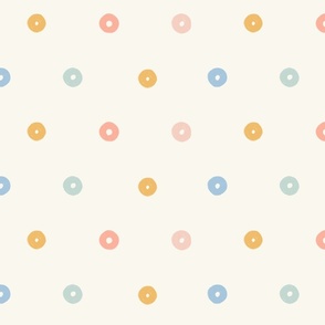 Cute Cereals Dot Pattern in Pastel Colours - Chalk Art | #P230612