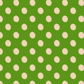 Shamrock Glam Green Cream Dots