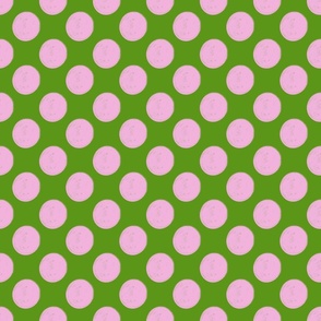 Shamrock Glam Green Pink Dots