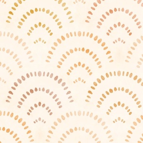 Warm minimalism earthy dots | large