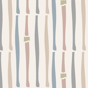 Bamboo stripes : Warm minimalism