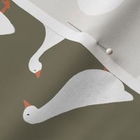 rotated khaki geese