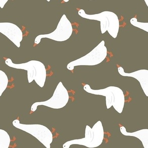 rotated khaki geese